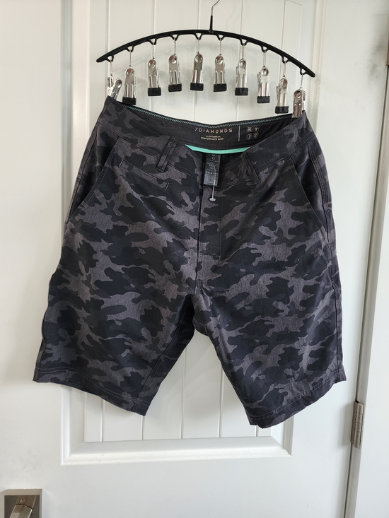 7 Diamonds Other - Size 29 7 Diamonds Men's Black/Grey Camo Shorts